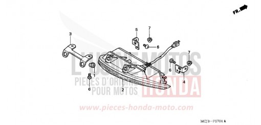 TAILLIGHT (CBR900RR2,3) CBR900RR2 de 2002